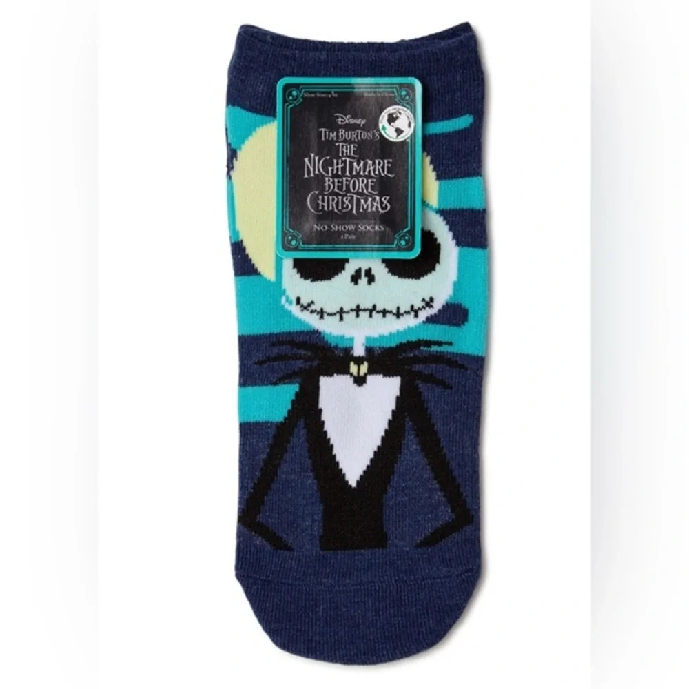 2sets Disney’s Nightmare Before Christmas black No Show Socks FREE with purchase